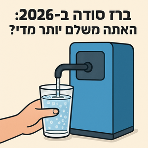 Illustrative image for a support article about 'ברז סודה ב-2026: האם אתה משלם יותר מדי?' in the general field.